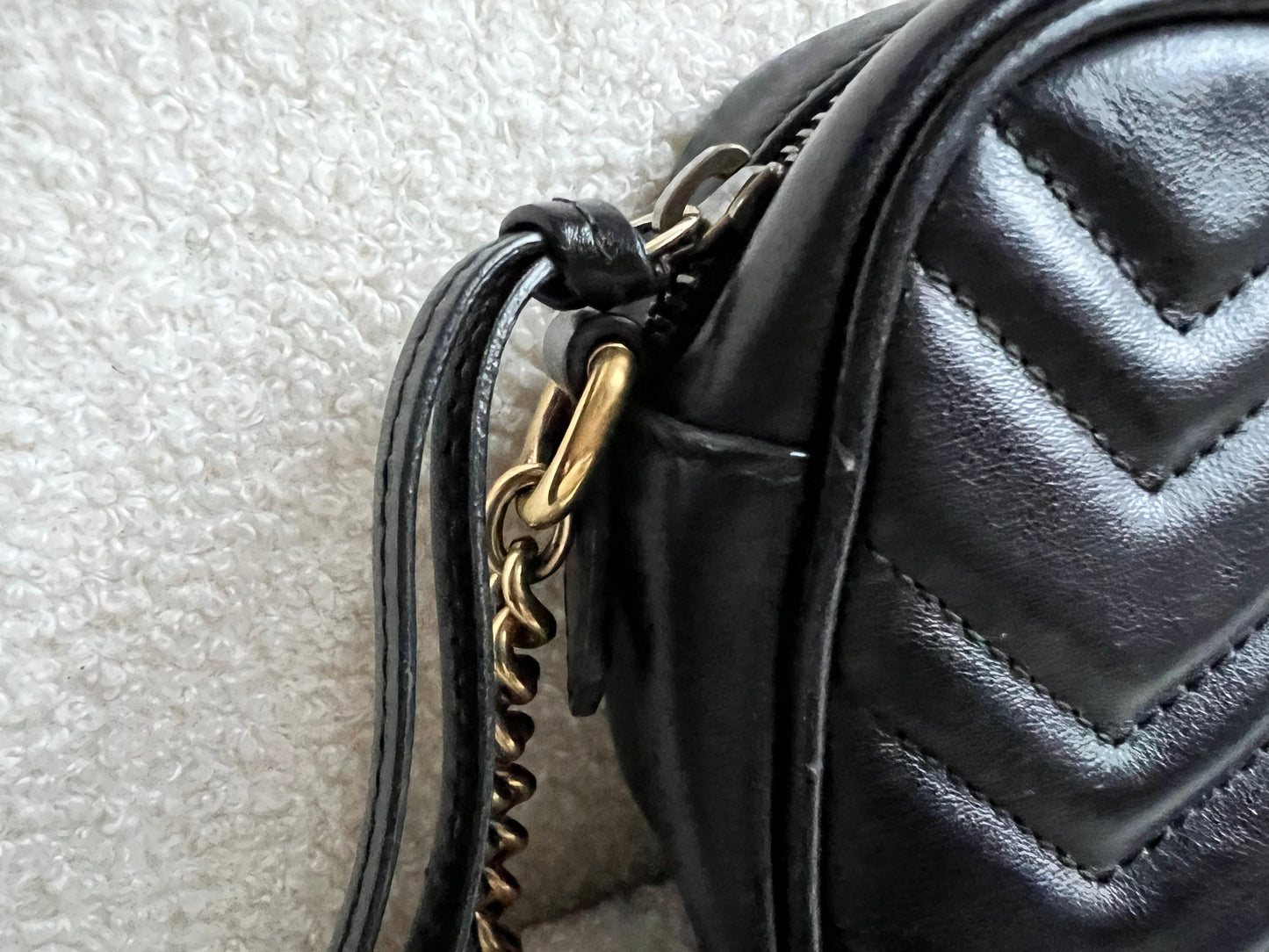 Gucci GG Black Marmont Mini Shoulder Bag (RRP £1,360)