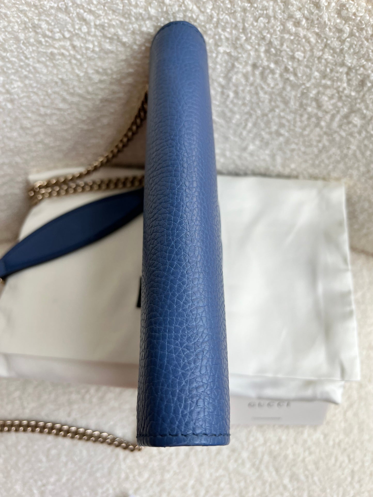 Gucci Blue Soho Chain Wallet