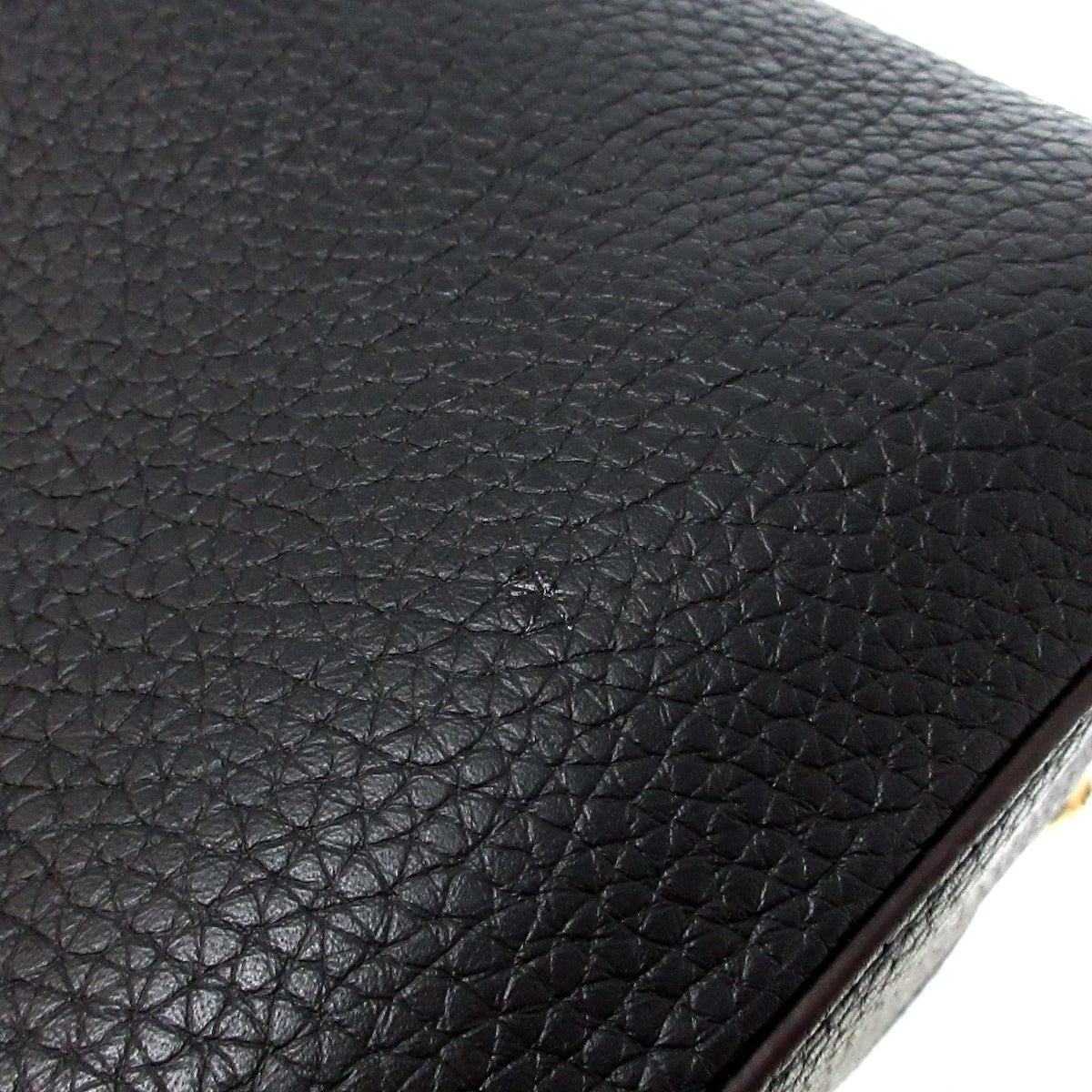 Louis Vuitton Black Leather Capucines handbag bag