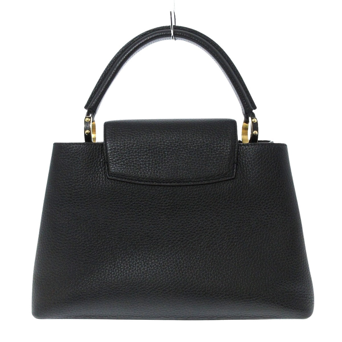 Louis Vuitton Black Leather Capucines handbag bag