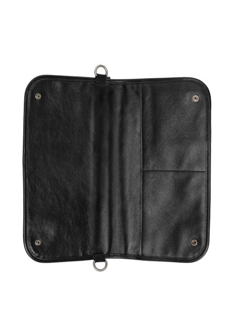 Gucci Medium Soft Leather Messenger Bag In Black