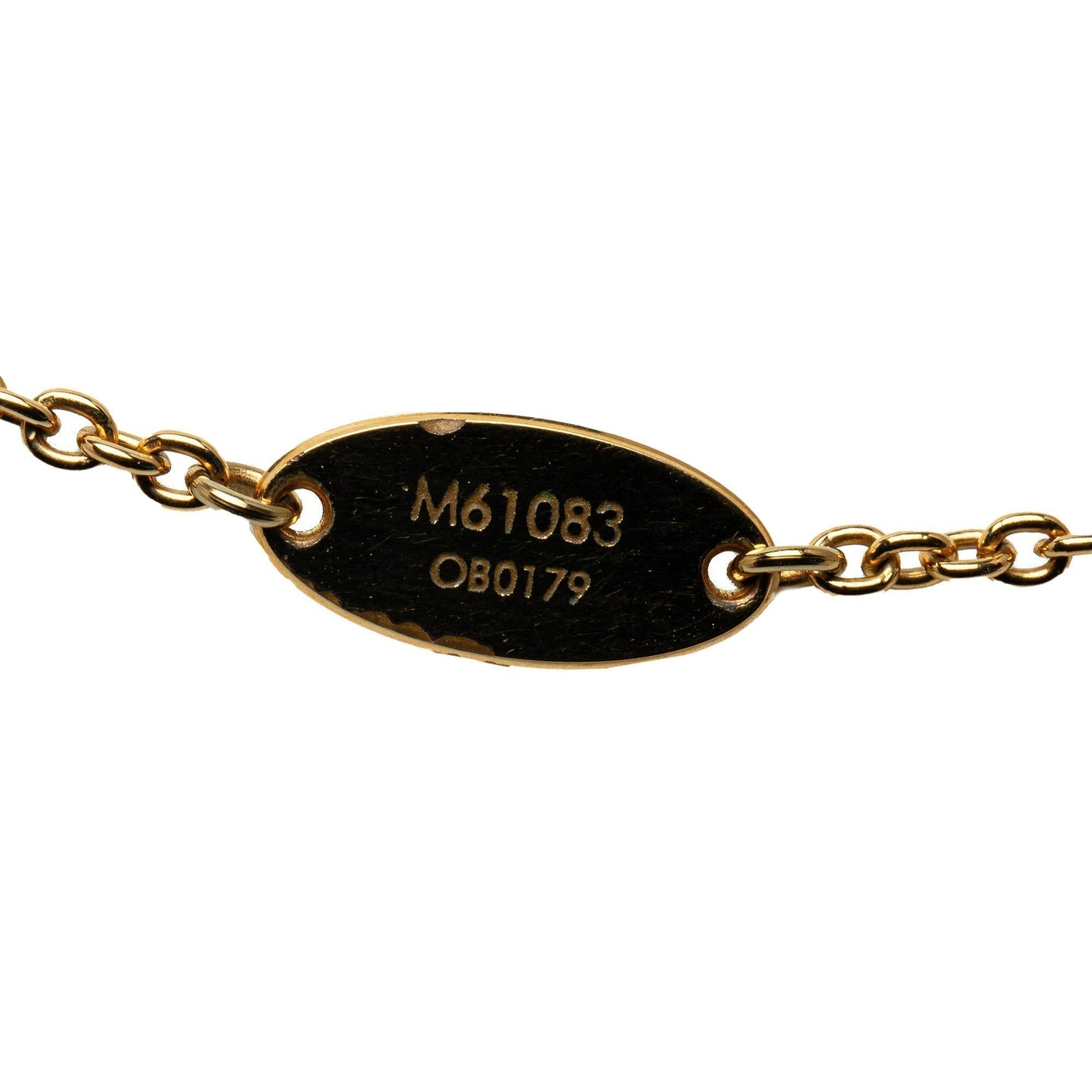Gold Louis Vuitton Essential V Necklace
