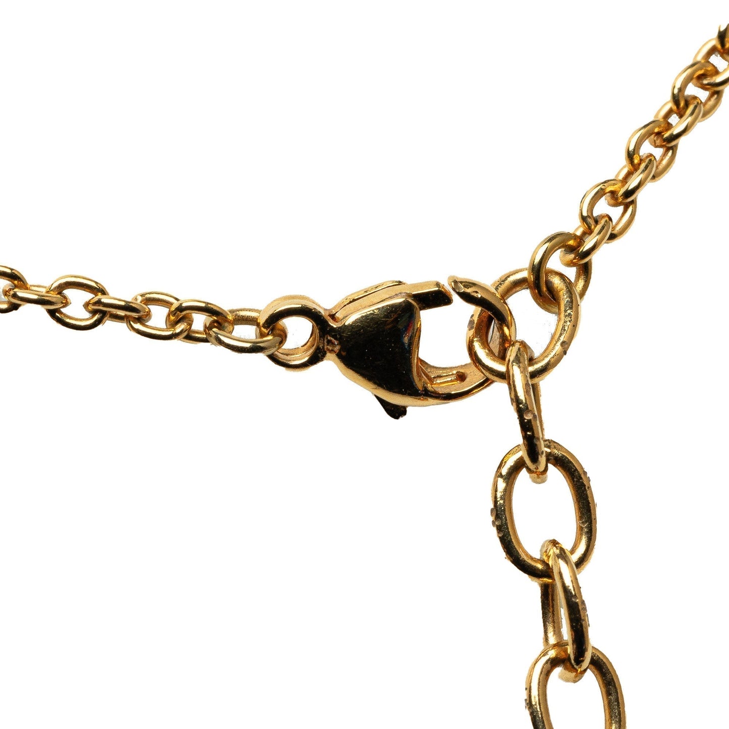 Gold Louis Vuitton Essential V Necklace