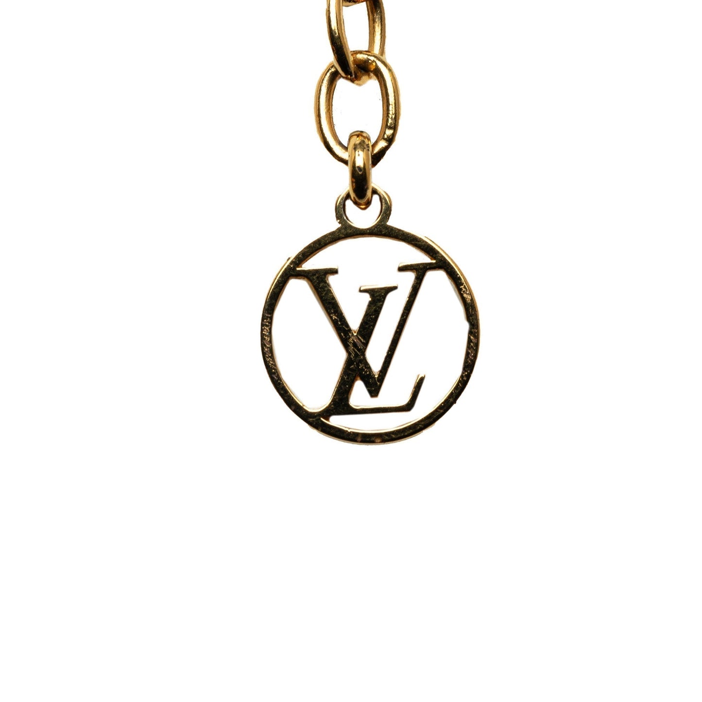 Gold Louis Vuitton Essential V Necklace