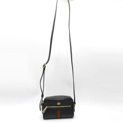 Gucci Ophidia Mini Shoulder Bag with Web in Black