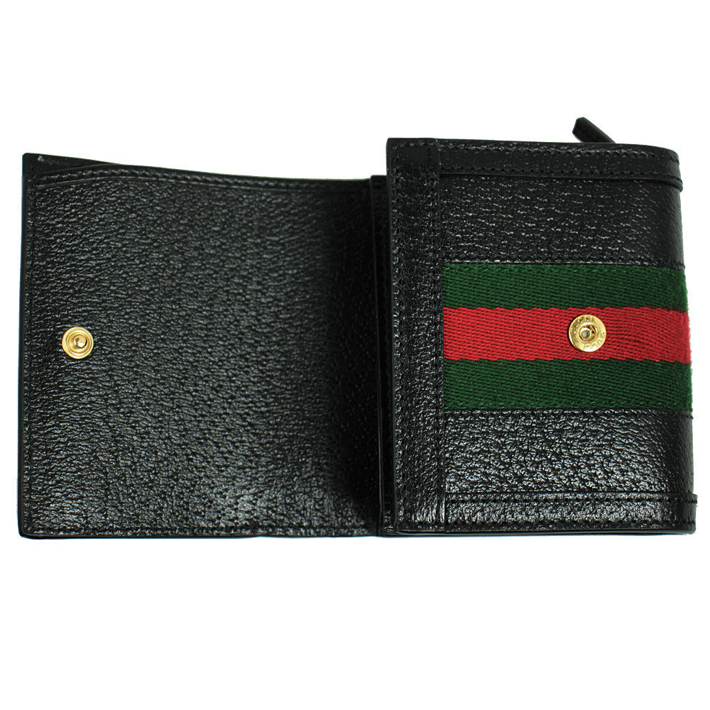 Gucci GG Ophidia Wallet in Black with Web