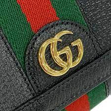 Gucci GG Ophidia Wallet in Black with Web