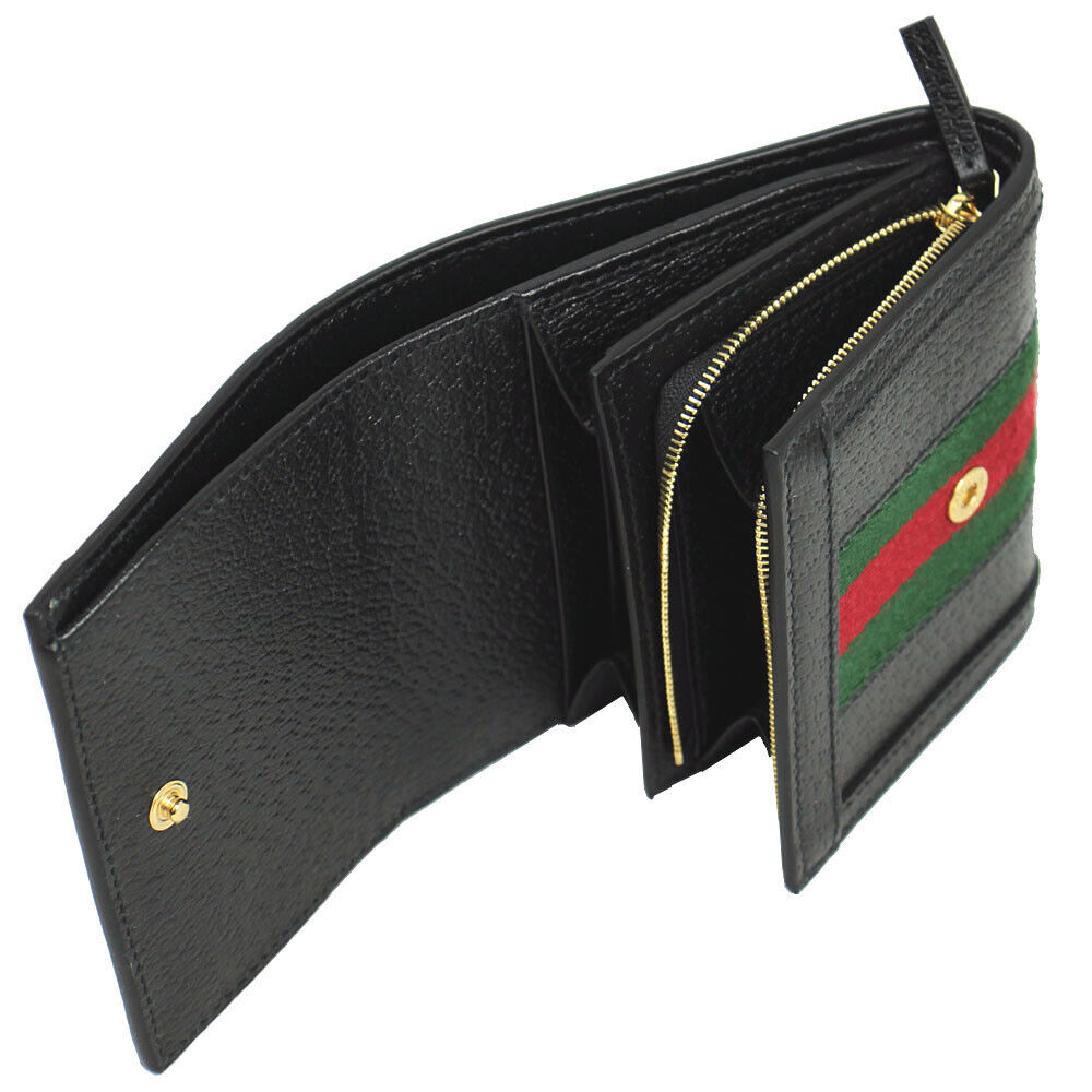 Gucci GG Ophidia Wallet in Black with Web