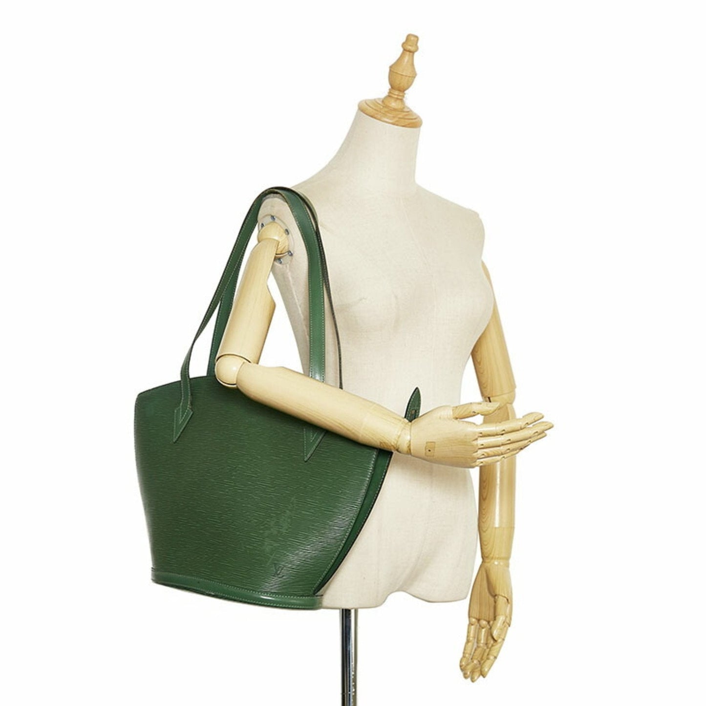 Louis Vuitton Green Leather Saint Jacques handbag bag
