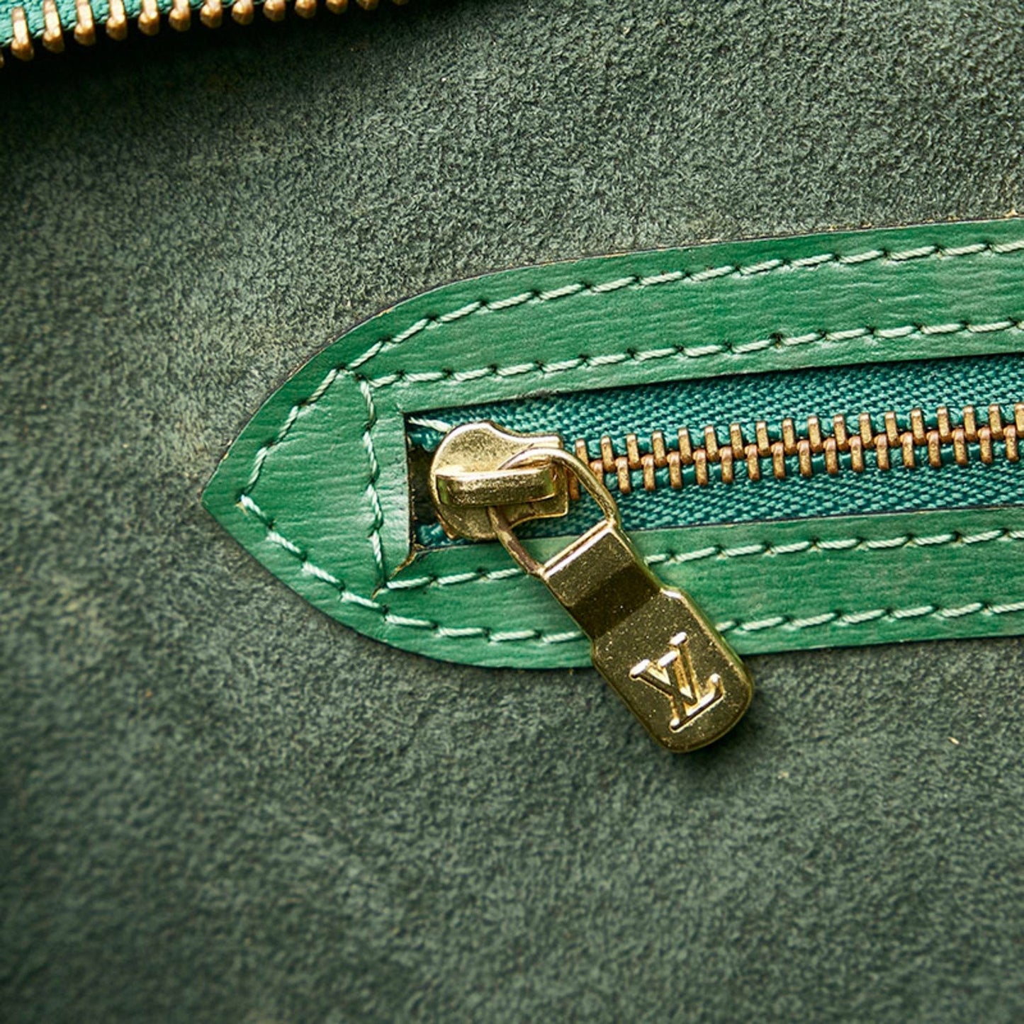 Louis Vuitton Green Leather Saint Jacques handbag bag