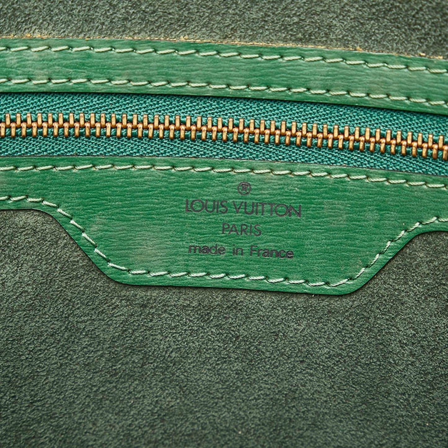 Louis Vuitton Green Leather Saint Jacques handbag bag