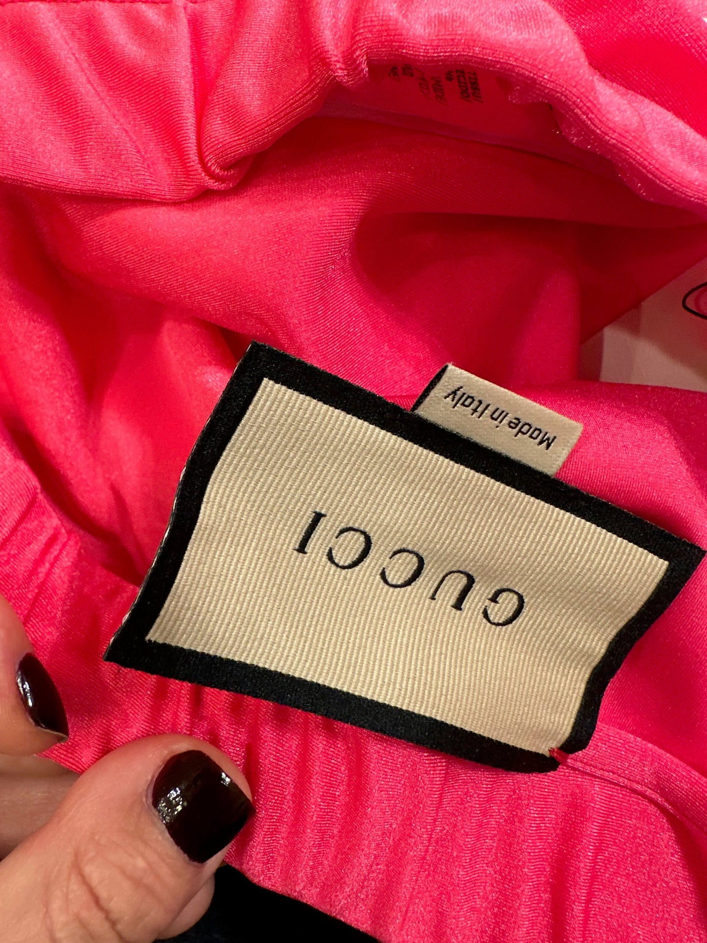 Gucci Pink GG Logo Stirrup Leggings