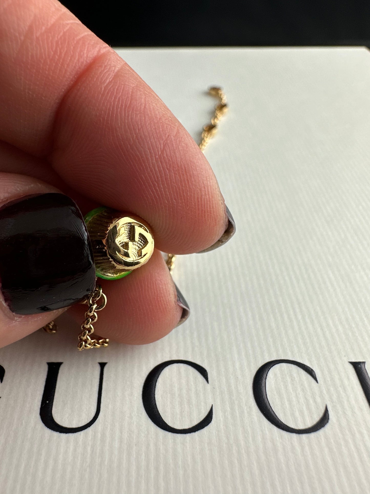 Gucci Interlocking G Cupcake Charm Bracelet