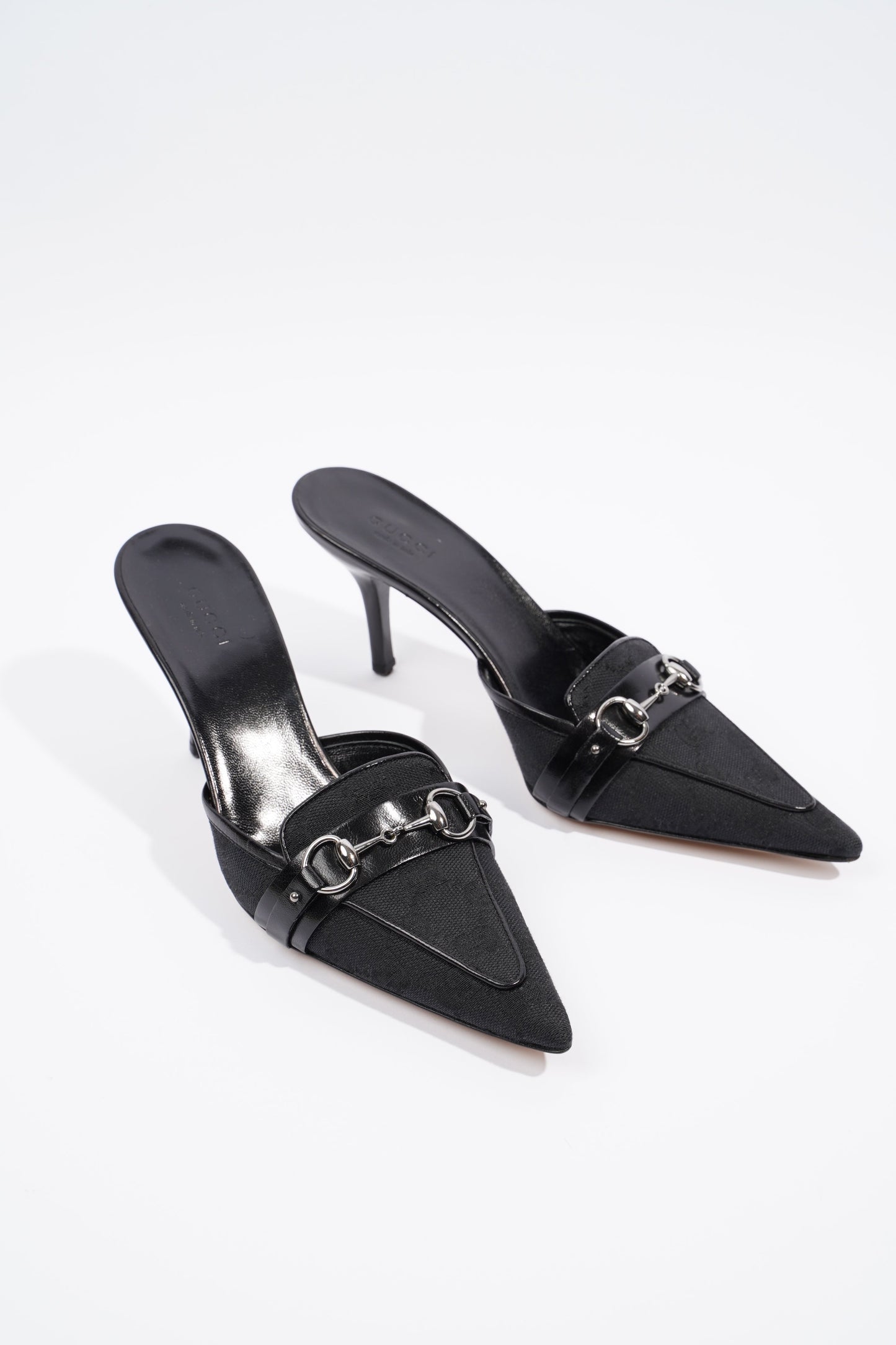 Gucci GG Horsebit Black Fabric EU 36 UK 3