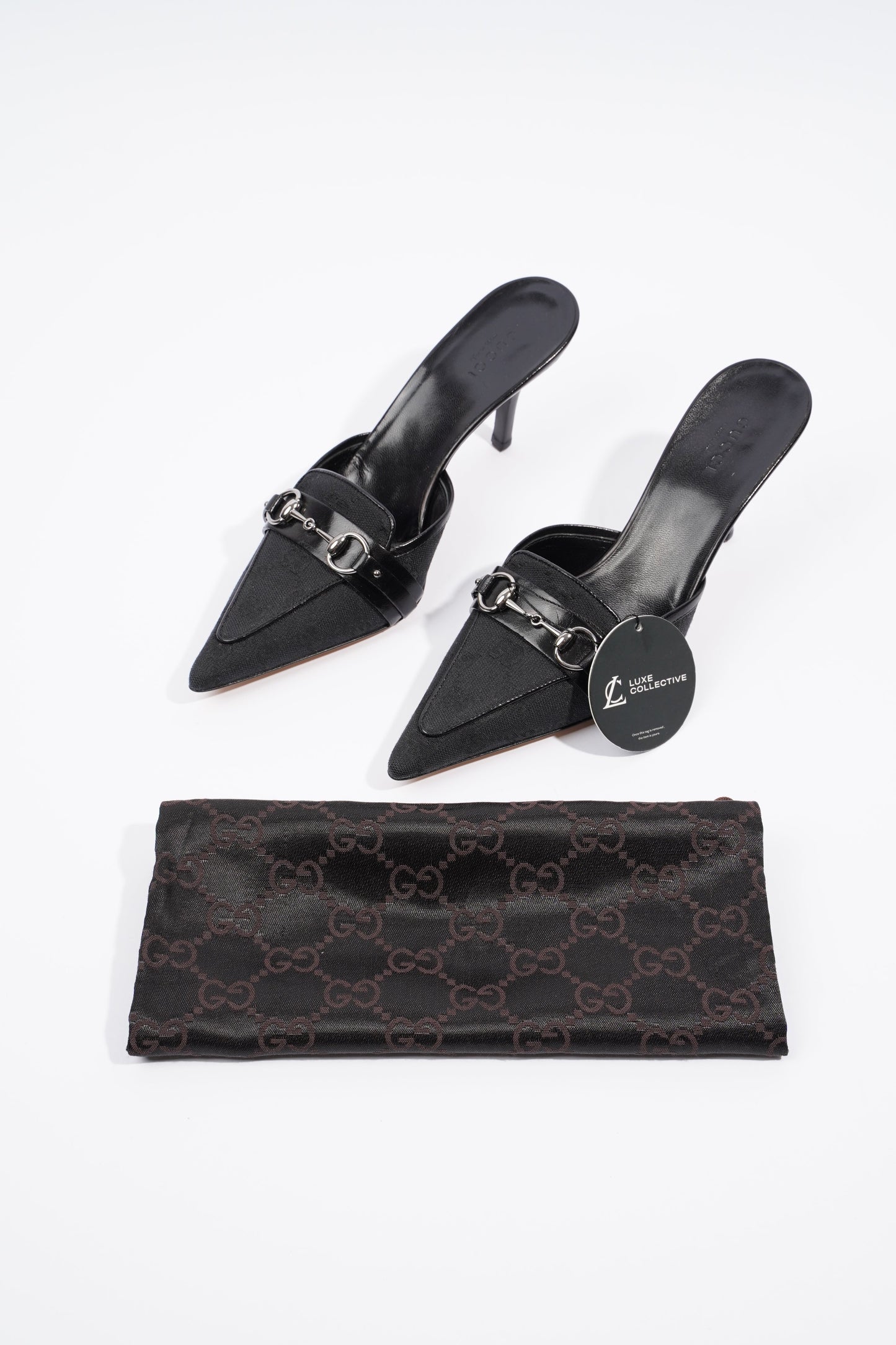 Gucci GG Horsebit Black Fabric EU 36 UK 3