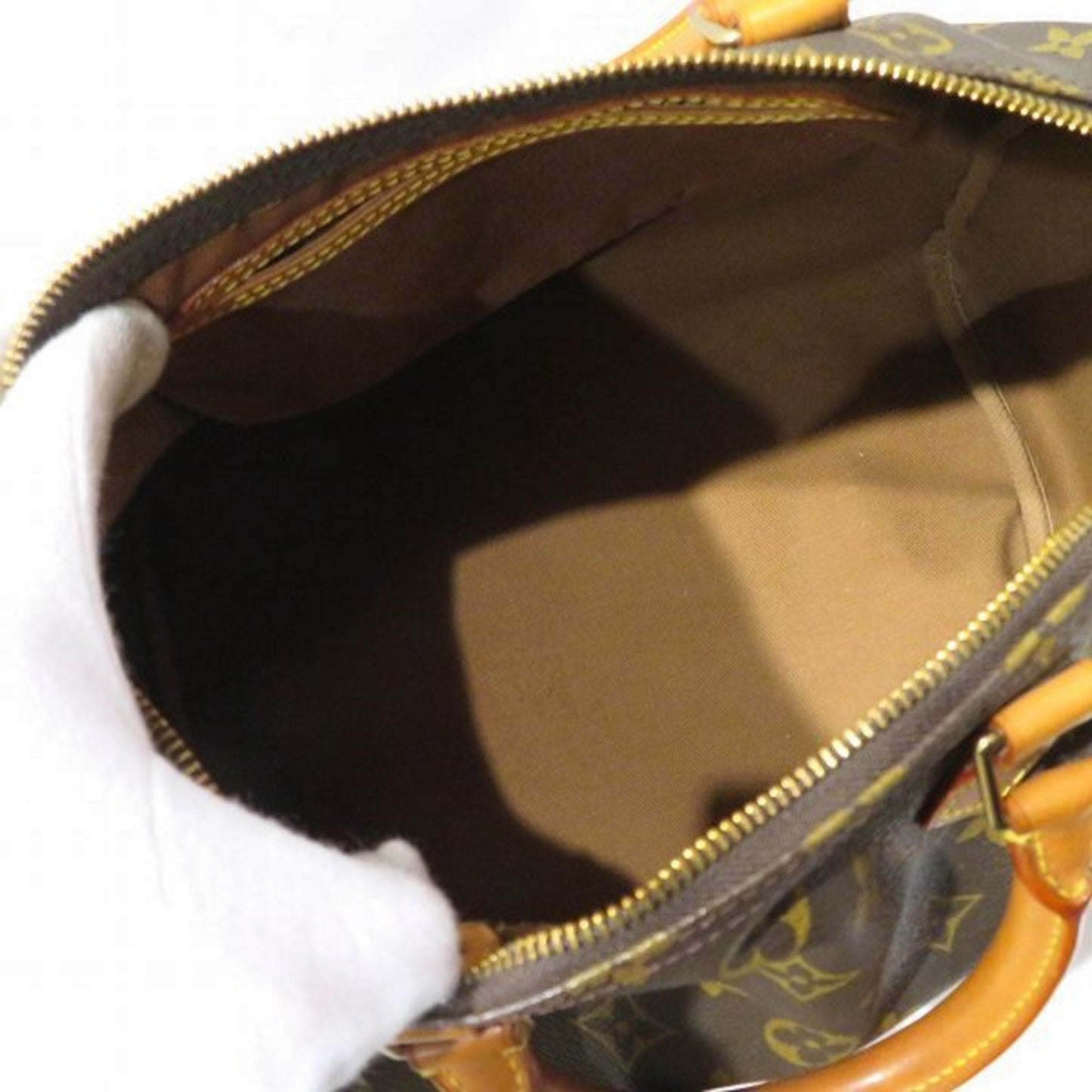 Louis Vuitton Brown Canvas Speedy 30 handbag bag