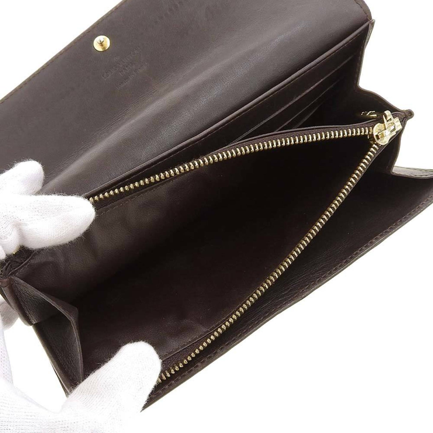 Louis Vuitton Brown Patent leather Sarah wallet accessories