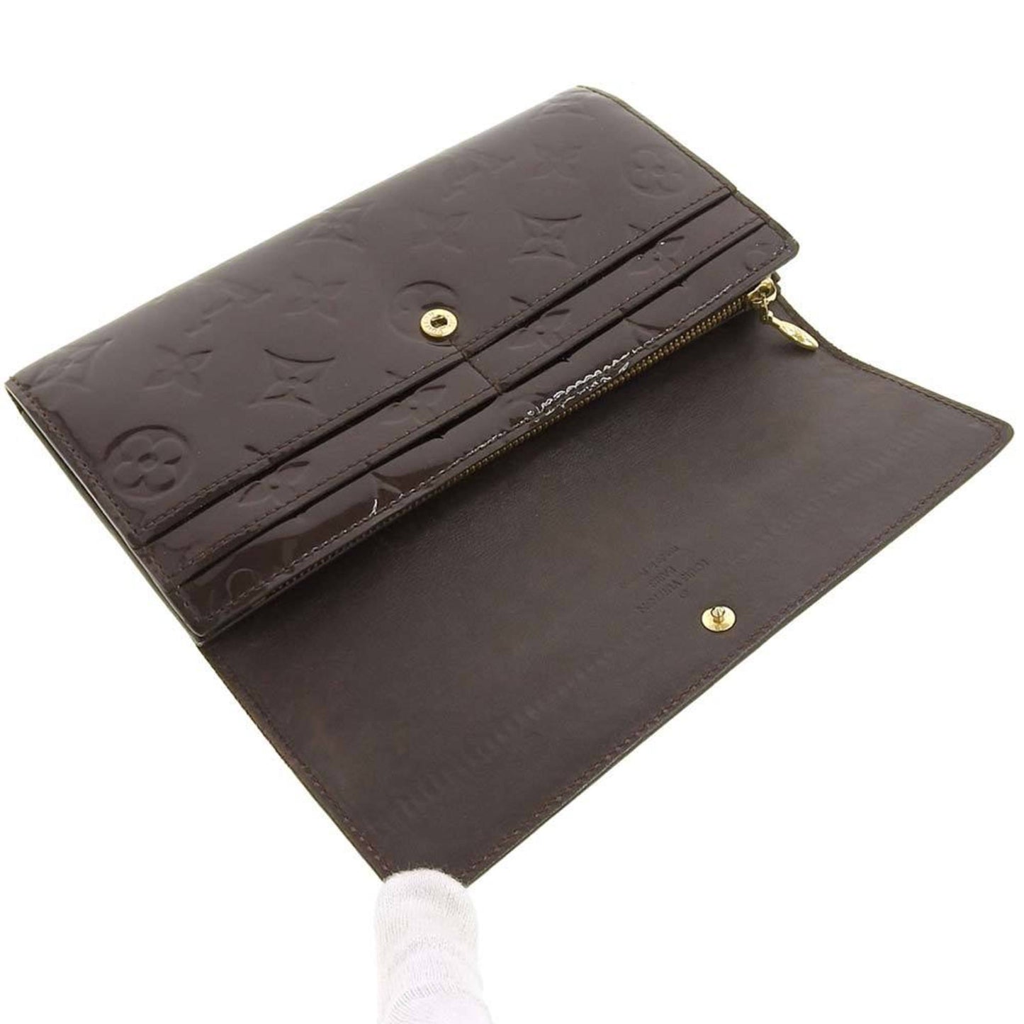 Louis Vuitton Brown Patent leather Sarah wallet accessories