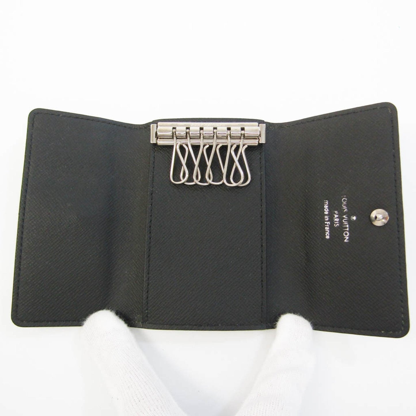 Louis Vuitton Gray Canvas 6 key holder wallet accessories