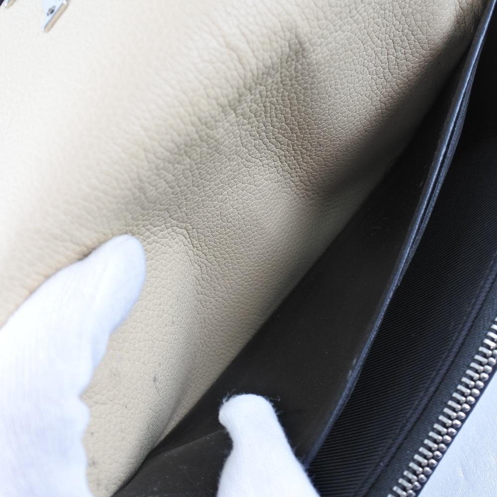 Louis Vuitton Beige Leather Lockme wallet accessories