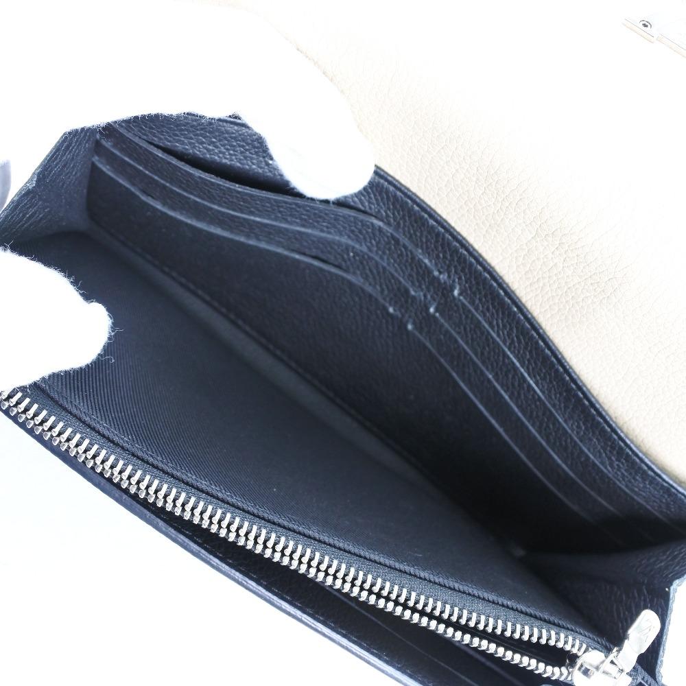 Louis Vuitton Beige Leather Lockme wallet accessories