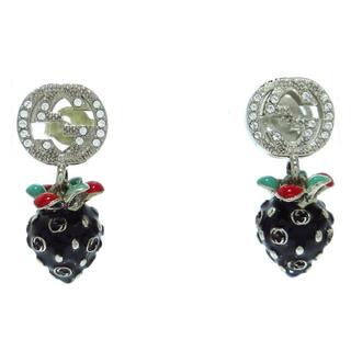 Gucci Earrings with Strawberry and Interlocking G