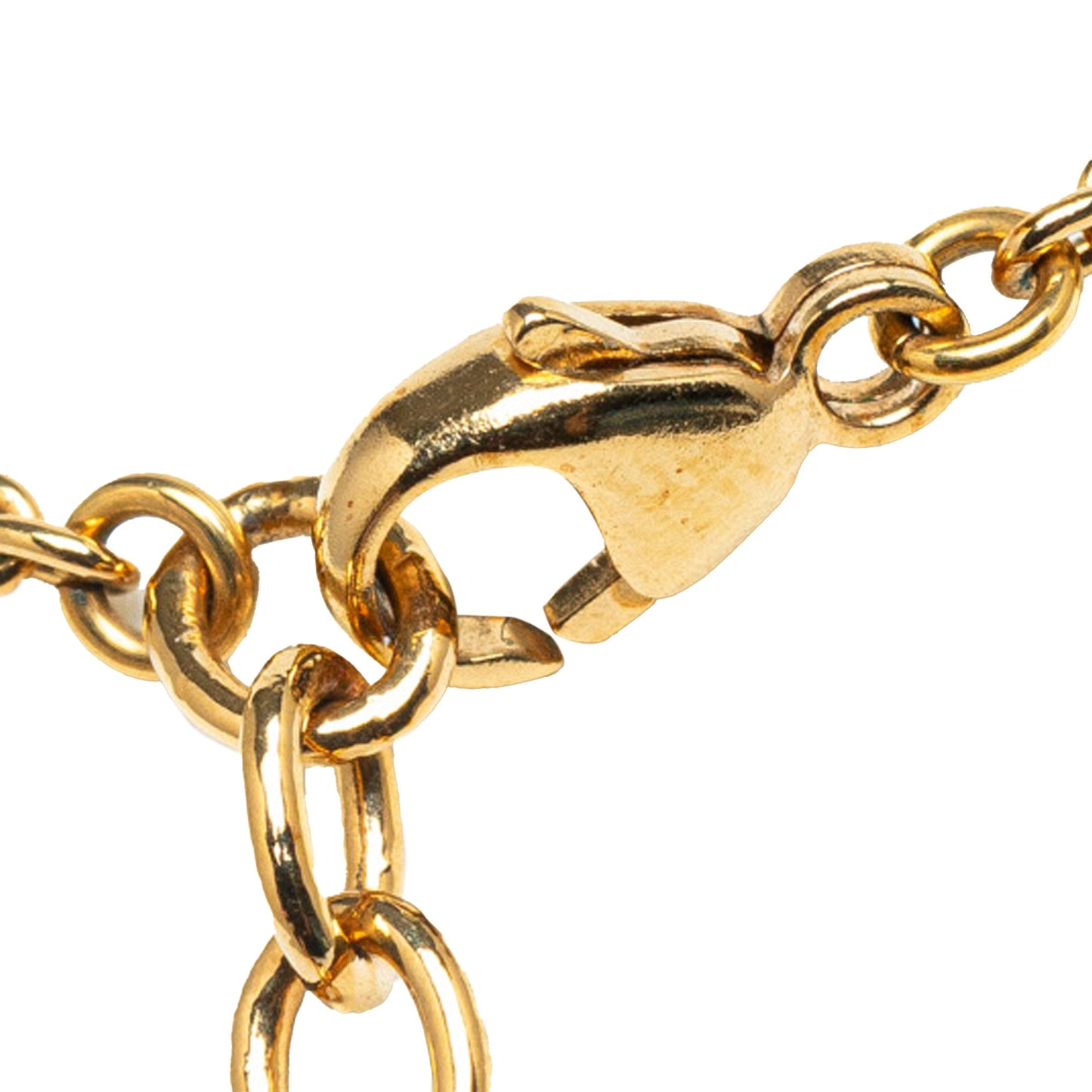 Gold Louis Vuitton Essential V Necklace