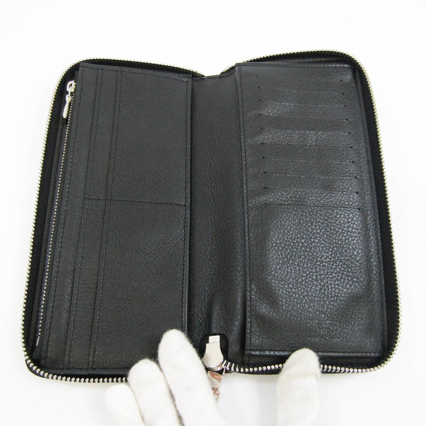 Louis Vuitton Black Leather Zippy Wallet Vertical wallet accessories