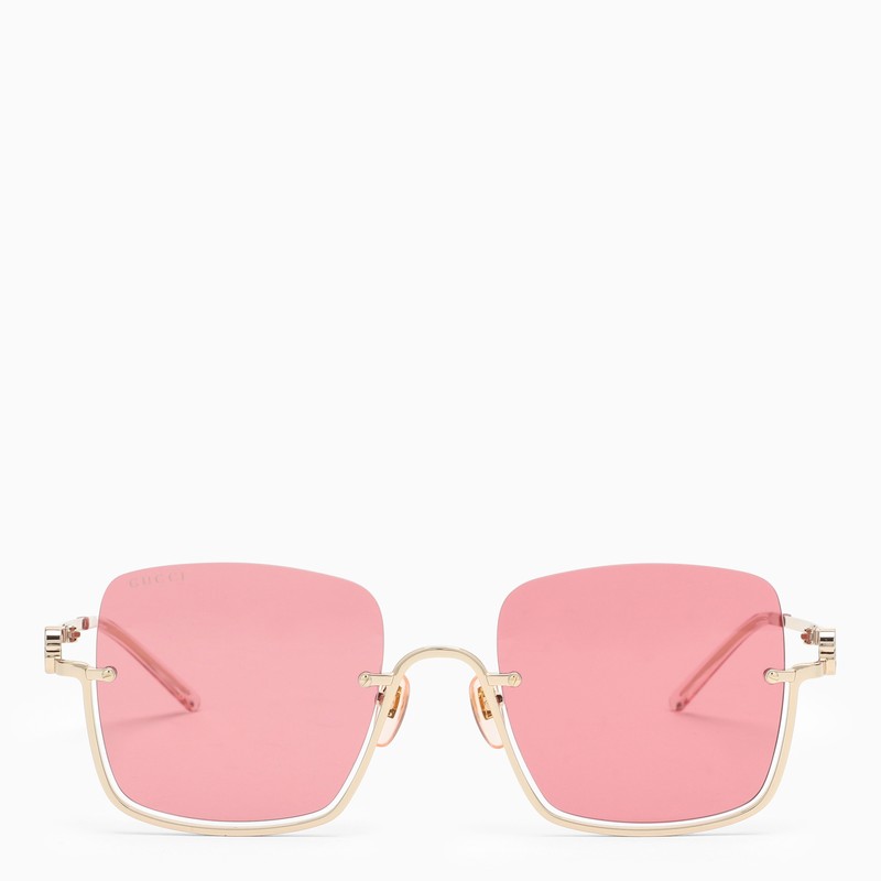 Gucci Square Gold Sunglasses Women