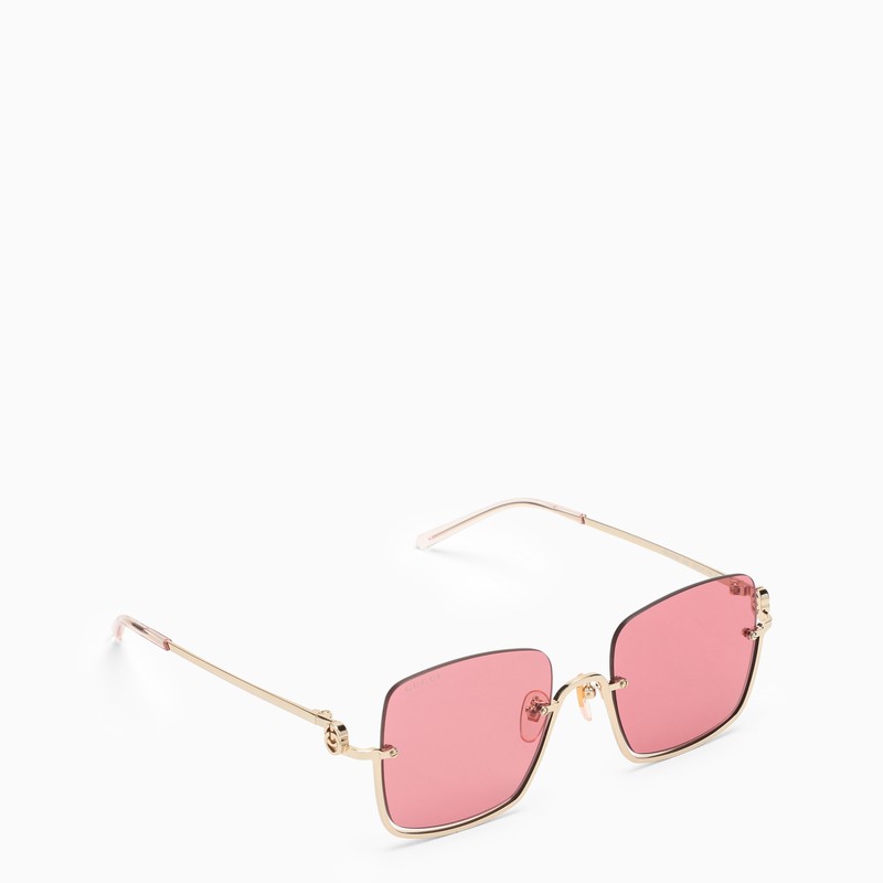 Gucci Square Gold Sunglasses Women