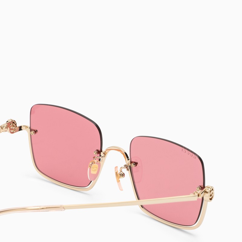 Gucci Square Gold Sunglasses Women