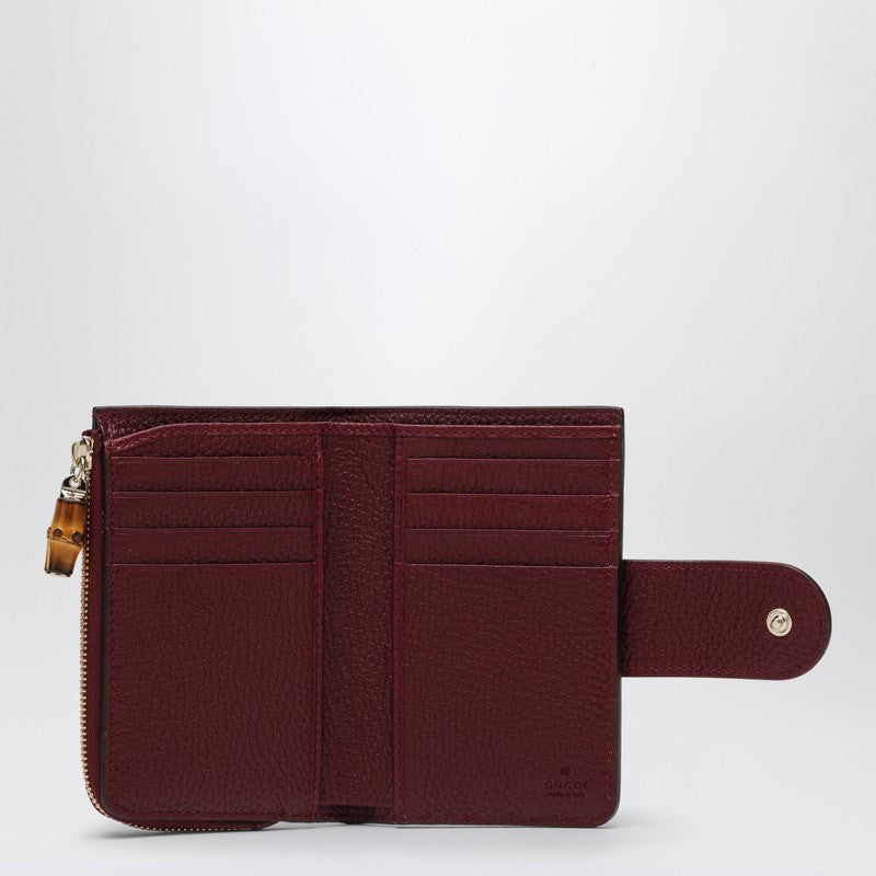 Gucci Medium Wallet Gg Marmont Rosso Ancora Women
