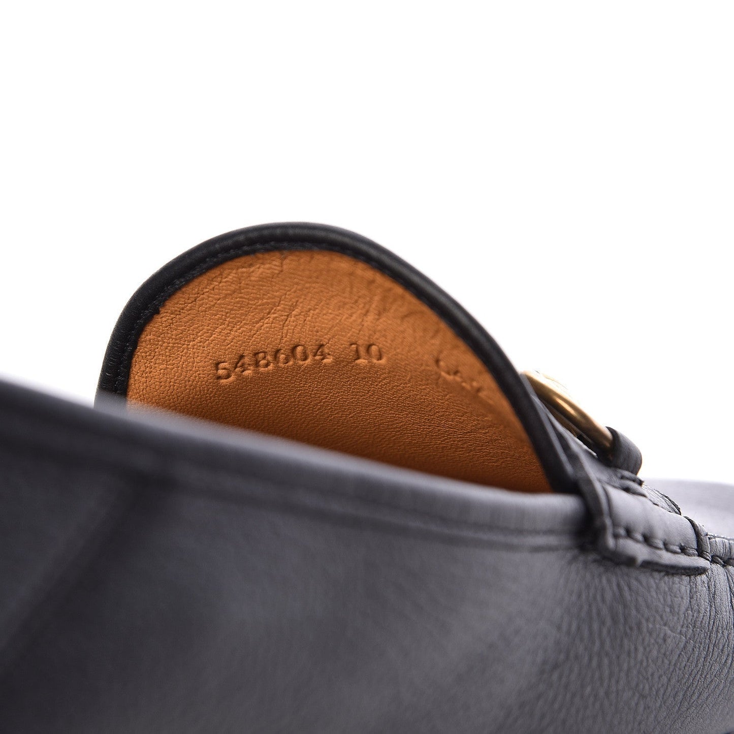 Gucci Calfskin Hebron Horse Bit Loafer Moccasins in Black