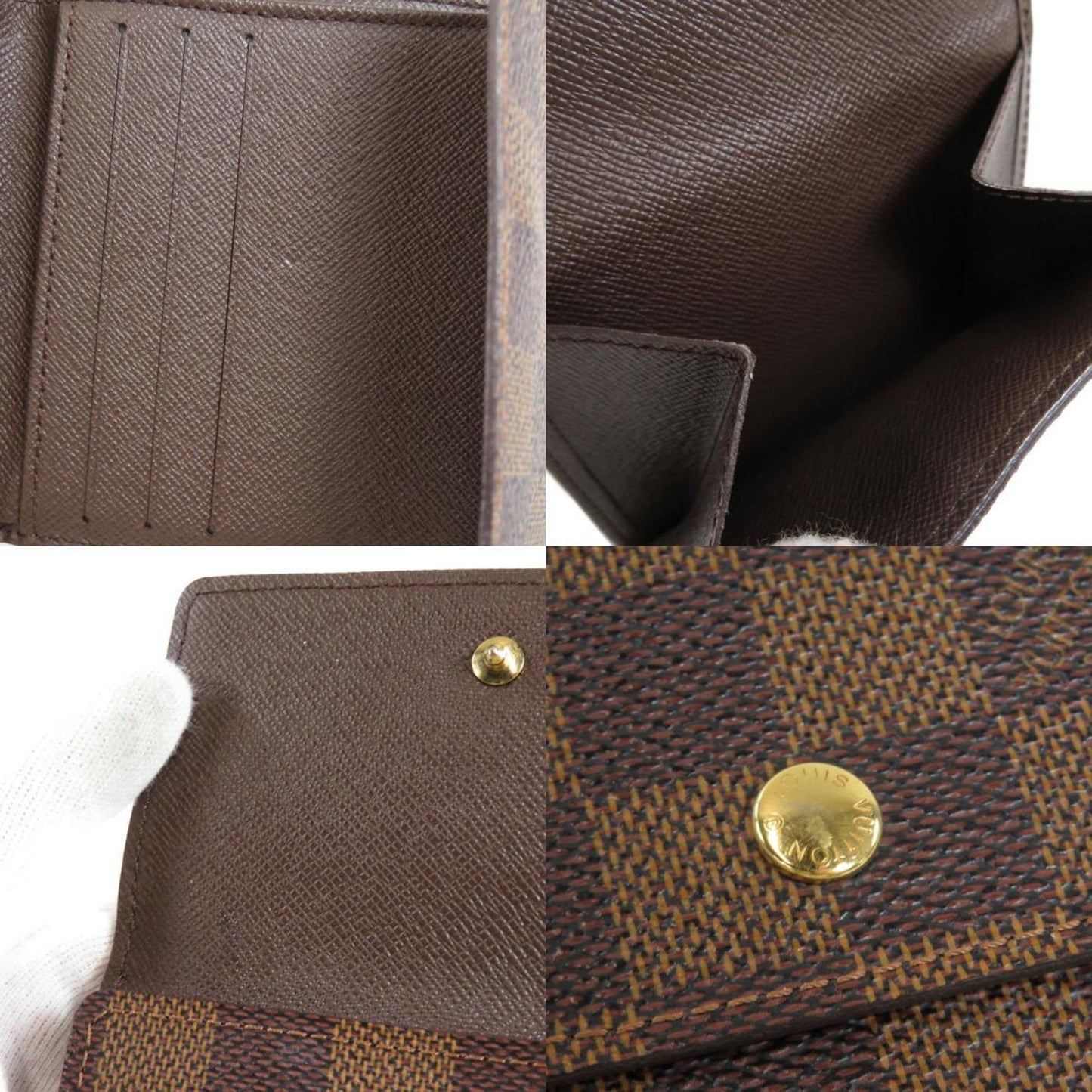Louis Vuitton Brown Canvas Elise wallet accessories