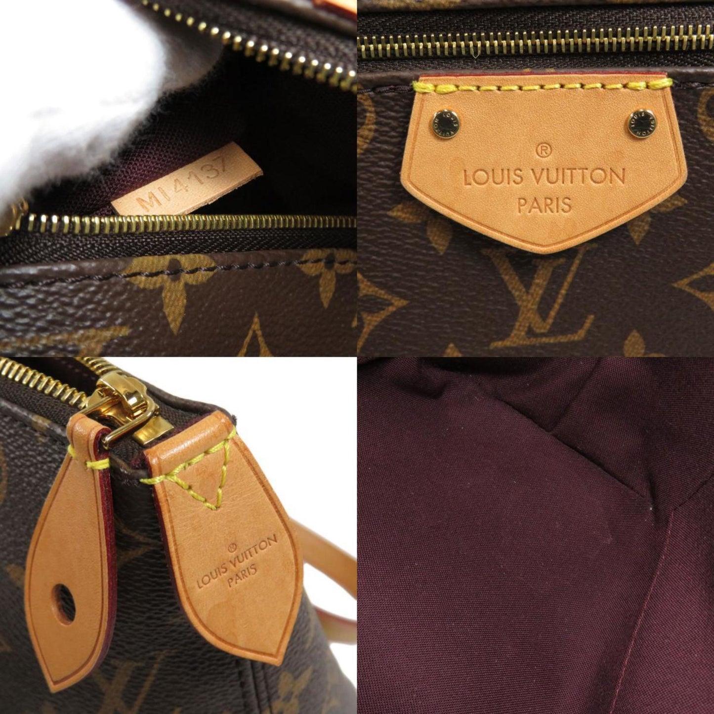 Louis Vuitton Brown Canvas Lena tote bag