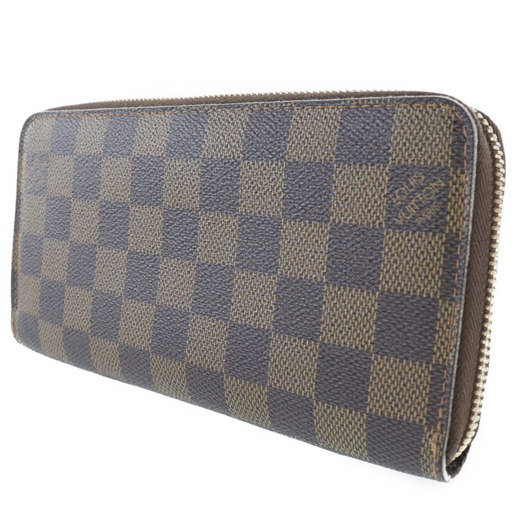 Louis Vuitton Brown Canvas Zippy coin purse wallet accessories