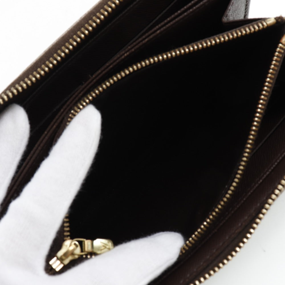Louis Vuitton Brown Canvas Zippy coin purse wallet accessories