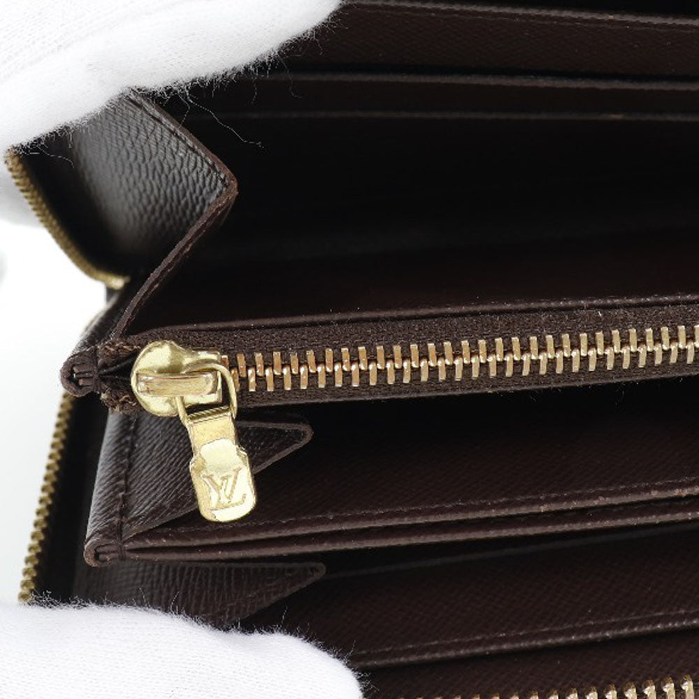 Louis Vuitton Brown Canvas Zippy coin purse wallet accessories