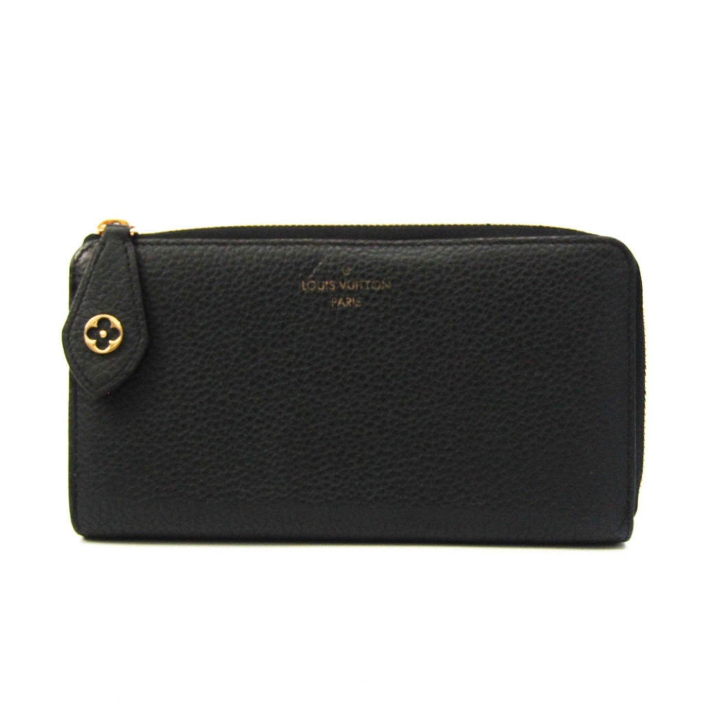Louis Vuitton Black Leather Portefeuille com√®te wallet accessories