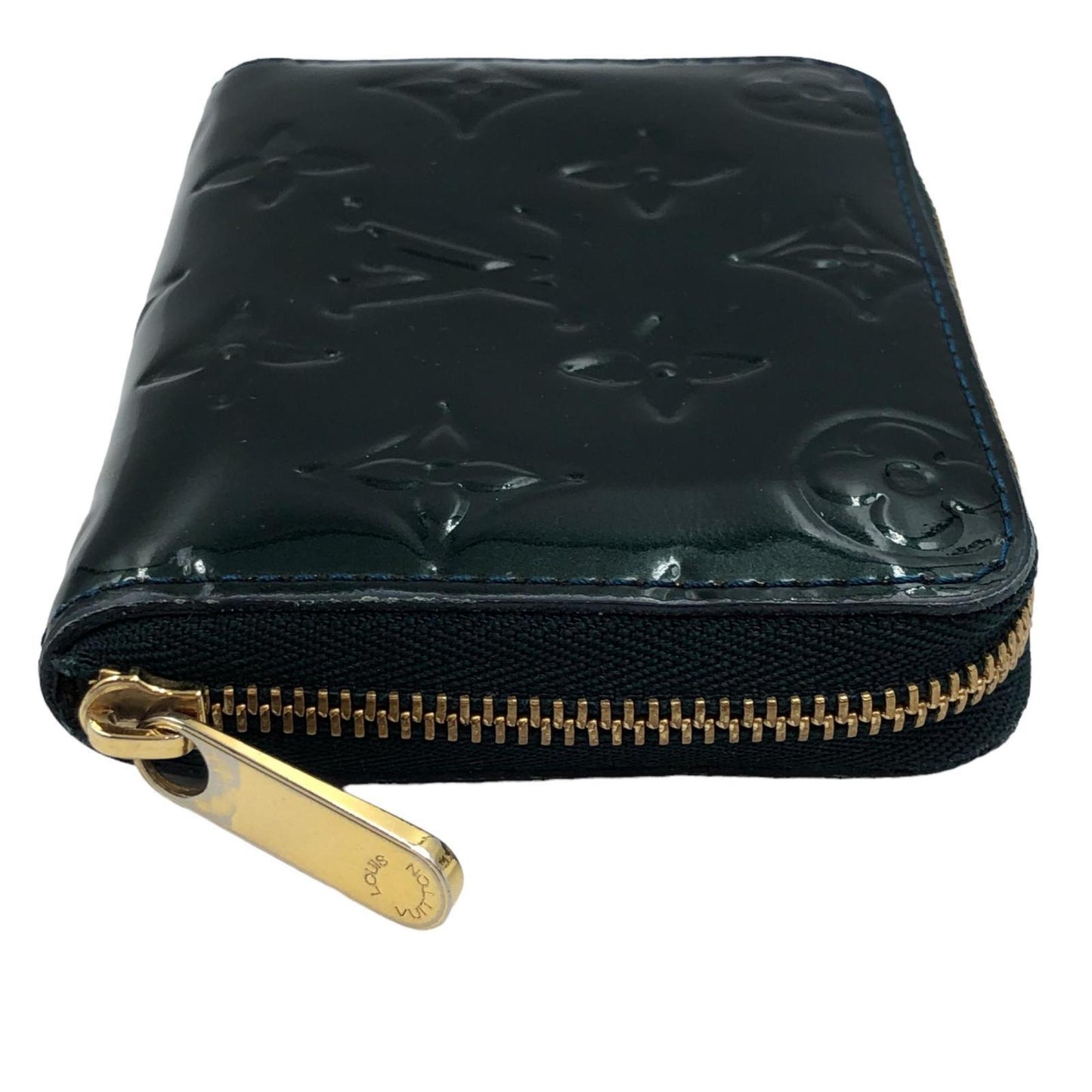 Louis Vuitton Green Patent leather Portefeuille zippy wallet accessories