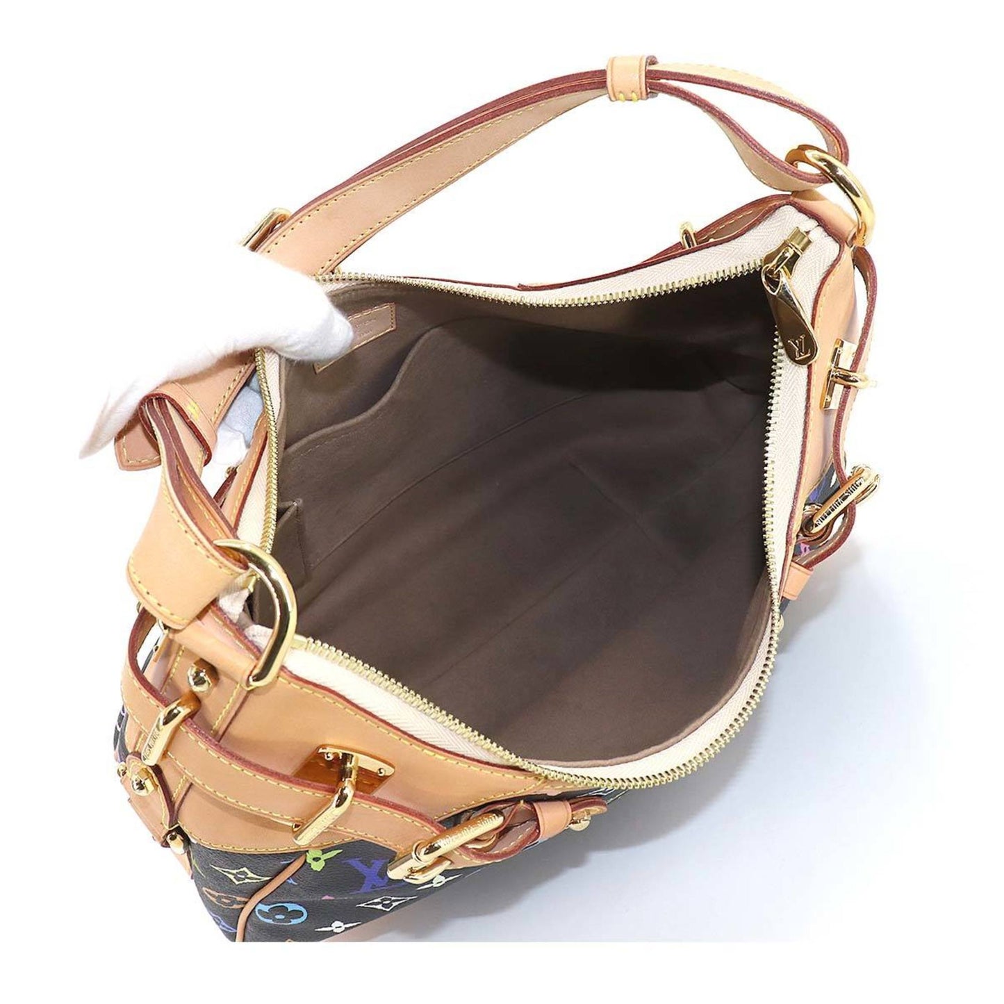 Louis Vuitton Black Canvas Greta shoulder bag