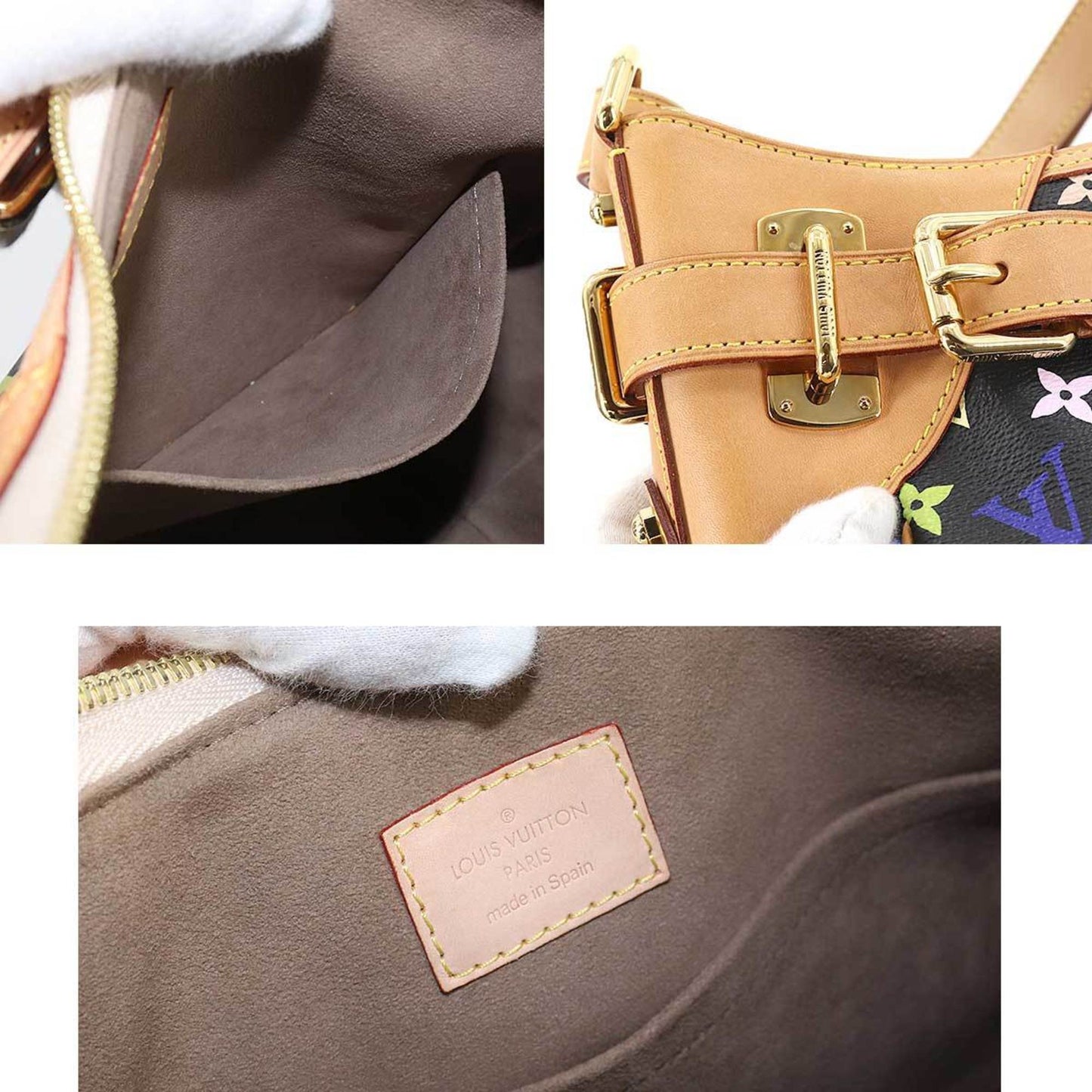 Louis Vuitton Black Canvas Greta shoulder bag