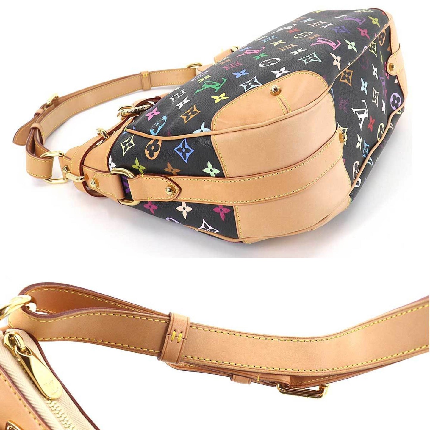 Louis Vuitton Black Canvas Greta shoulder bag