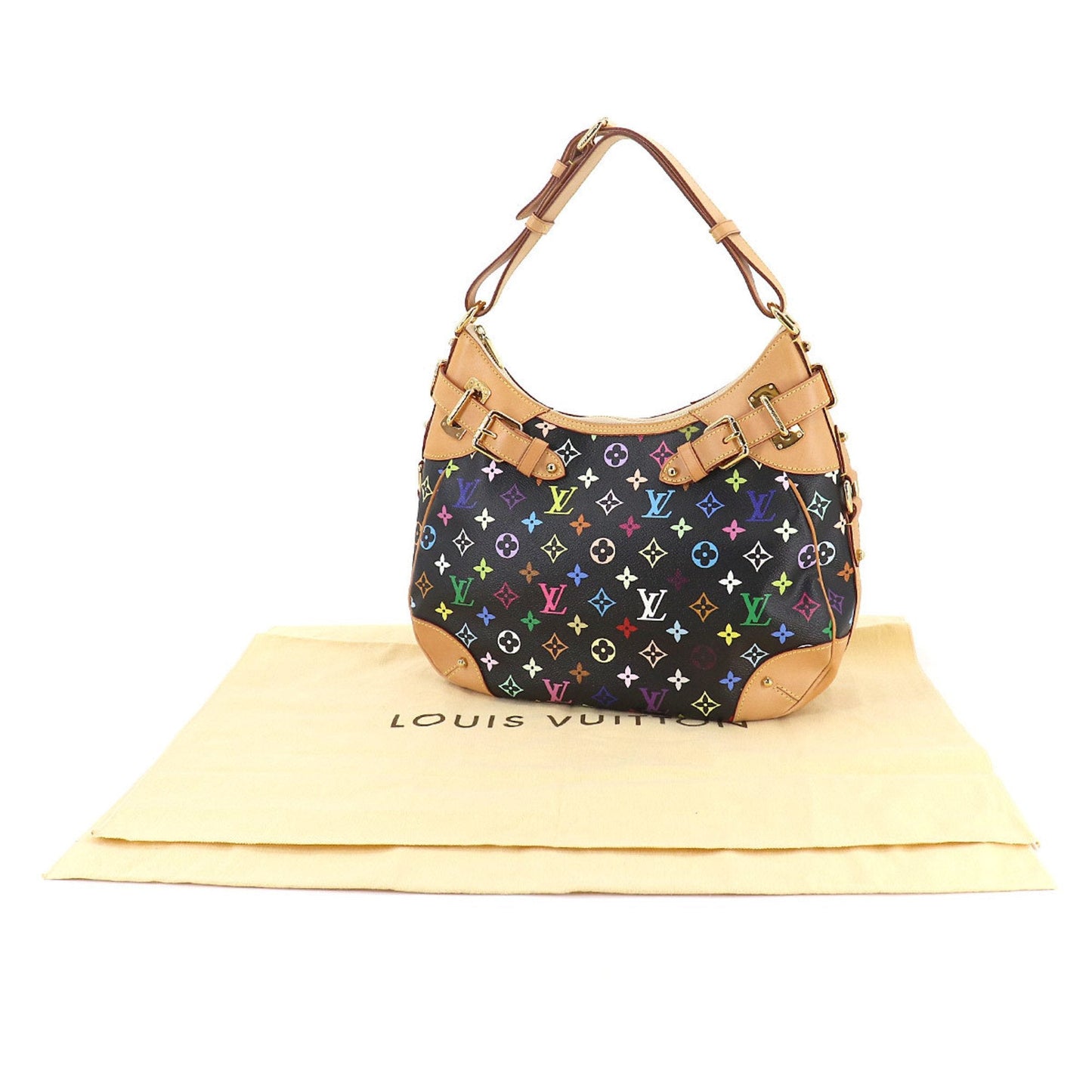 Louis Vuitton Black Canvas Greta shoulder bag