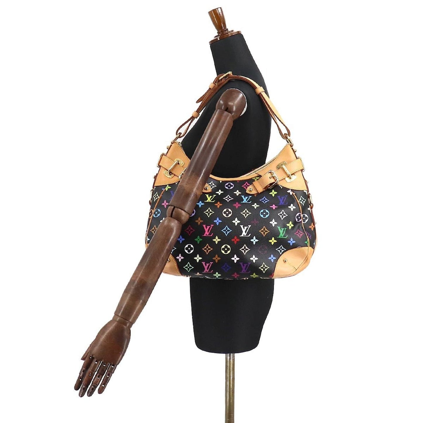 Louis Vuitton Black Canvas Greta shoulder bag
