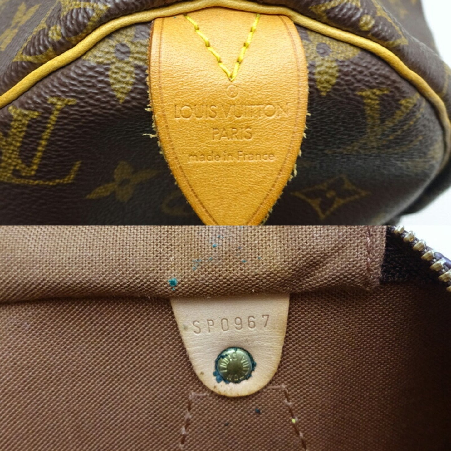 Louis Vuitton Brown Canvas Speedy 40 travel bag
