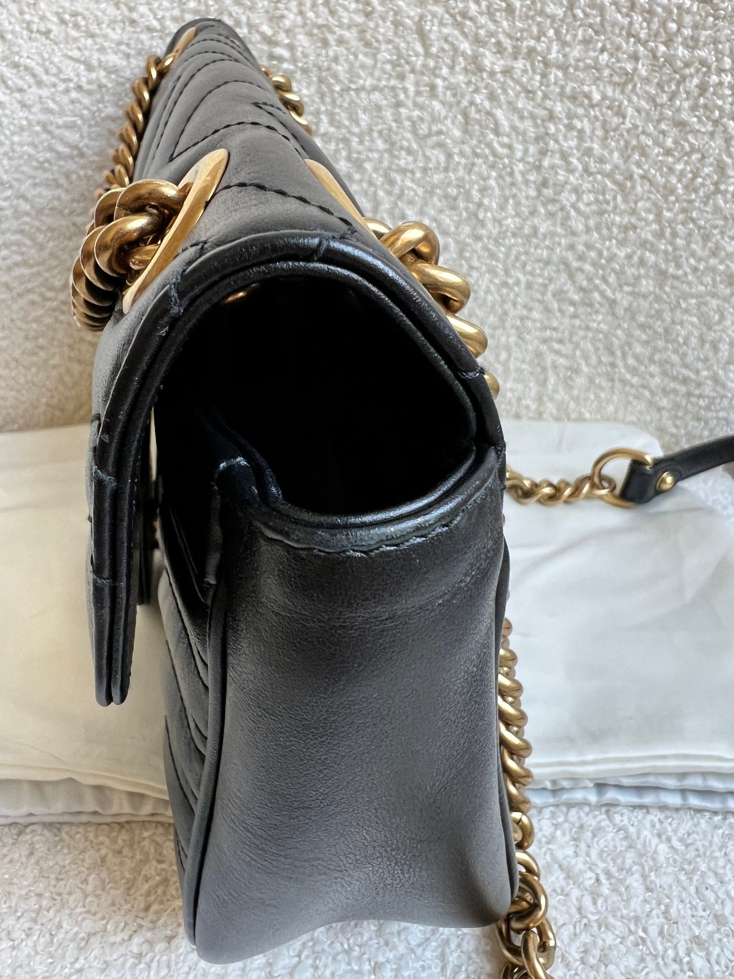 Gucci GG Black Marmont Small Shoulder Bag (RRP £1890)