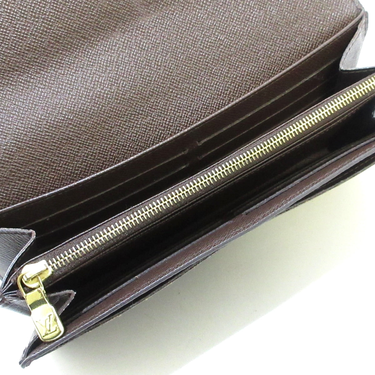 Louis Vuitton Brown Canvas Portefeuille Sarah wallet accessories