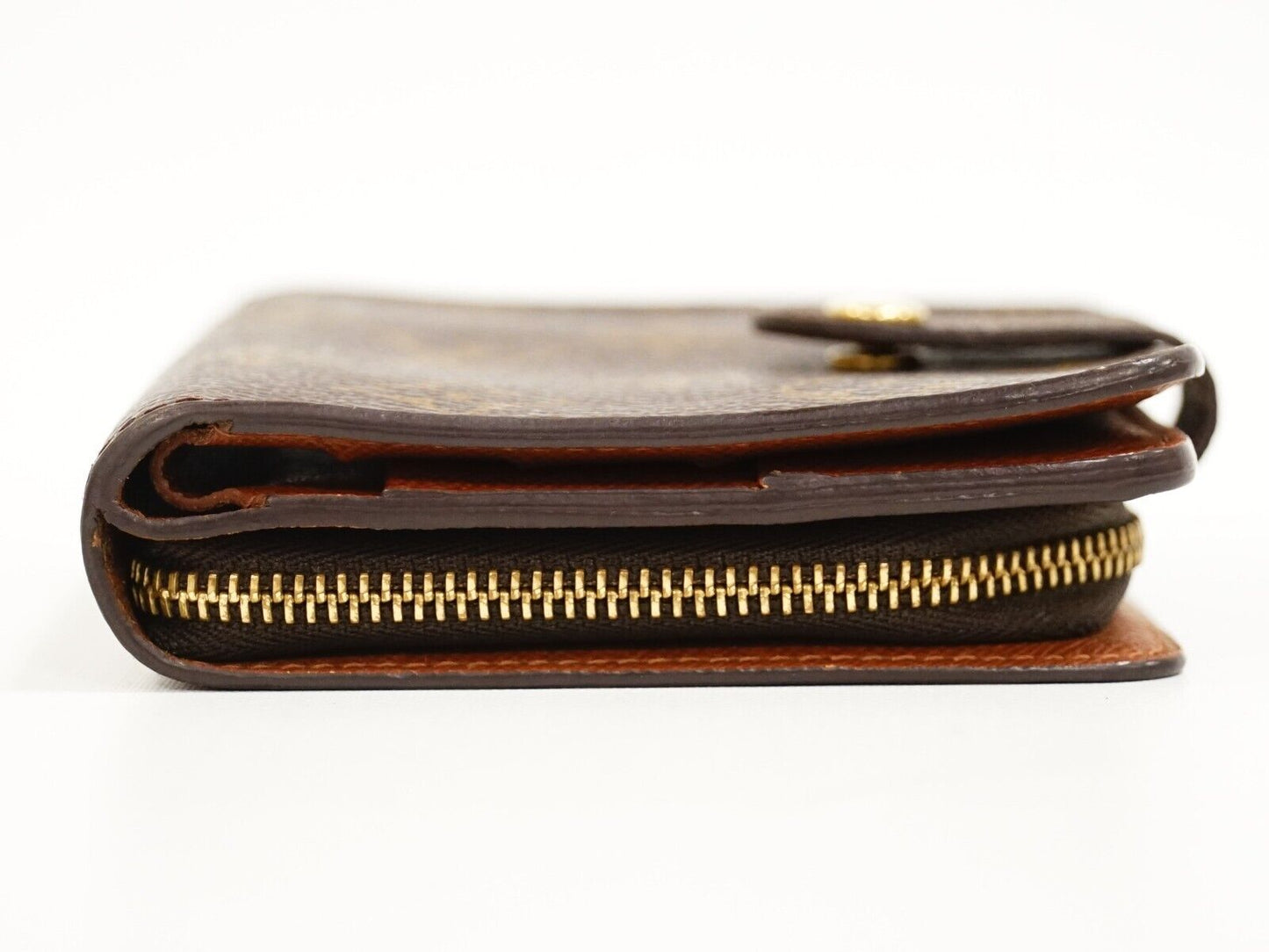 Louis Vuitton Brown Canvas Compact zip wallet accessories