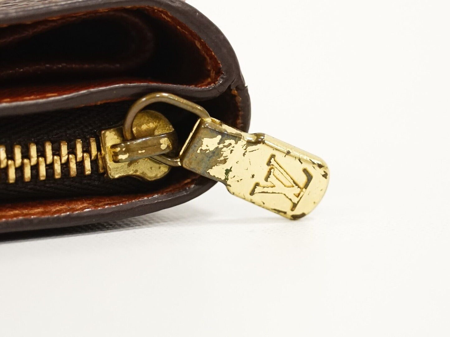 Louis Vuitton Brown Canvas Compact zip wallet accessories